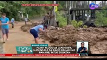 Flash flood at landslide, naminsala sa ilang bahagi ng Banaue; tatlo sugatan | SONA