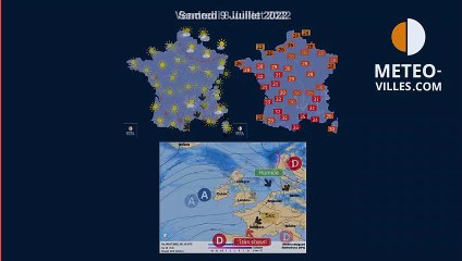 prévisions météo du vendredi 8 juillet 2022