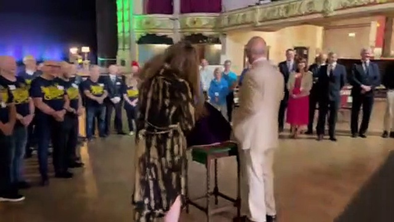 Prince Charles unveils plaque at Morecambe Winter Gardens