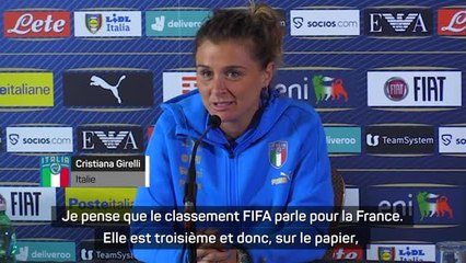 Euro 2022 (F) - Girelli : "Sur le papier, la France est favorite du groupe"