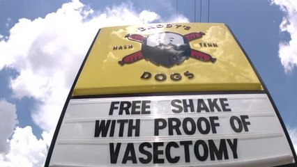 Nashville restaurant offering free mikshakes for vasectomies