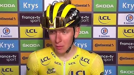 Tour de France 2022 - Tadej Pogacar : "I had my family at the top of the climb, it was a really special day"