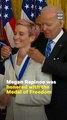 Megan Rapinoe Becomes 1st Soccer Player to Receive Presidential Medal of Freedom