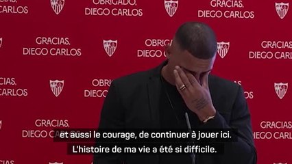 Transferts - Diego Carlos en pleurs au moment d'annoncer son départ de Séville