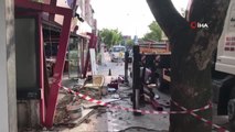 Son dakika haber... Edirne'de faciadan dönüldü: Otomobilin kafeye girme anı kamerada