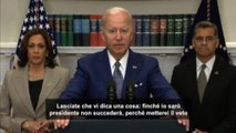 Biden: metterei il veto a una legge federale che vietasse aborto