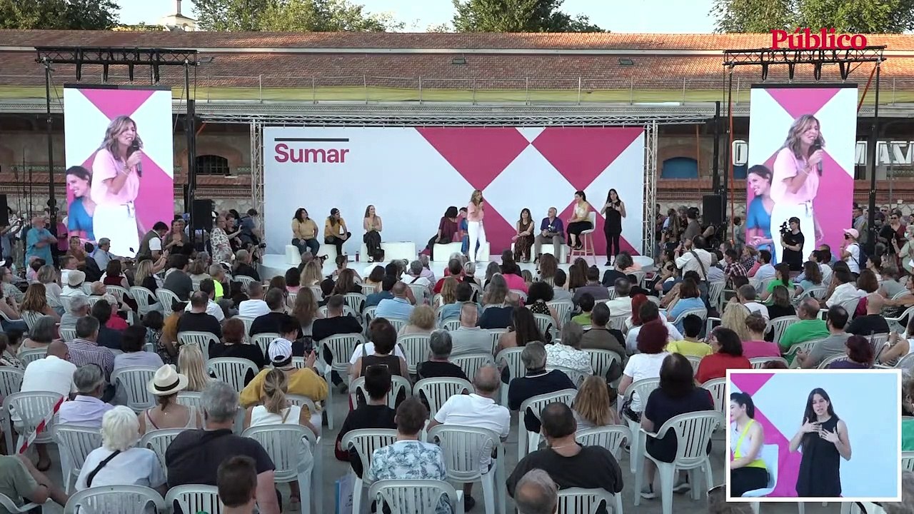 Yolanda Díaz presenta su plataforma 'Sumar': "La política va de tener escuelas públicas de calidad, un salario digno, un trabajo digno"