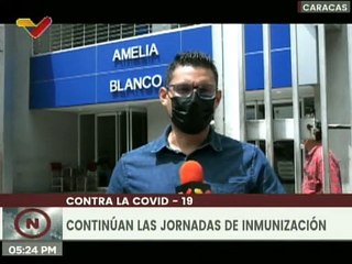 Caracas | Jornada de vacunación contra la COVID-19 avanza en el CDI Amelia Blanco
