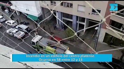 Incendio en un edificio del centro platense. Ocurrió en 58 entre 12 y 13