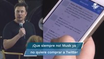 Elon Musk quiere mandar a volar a Twitter, dice rescindirá acuerdo de compra