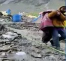 Amarnath Cloudburst: Soldiers rescued a female from the flashfloods | ABP News
