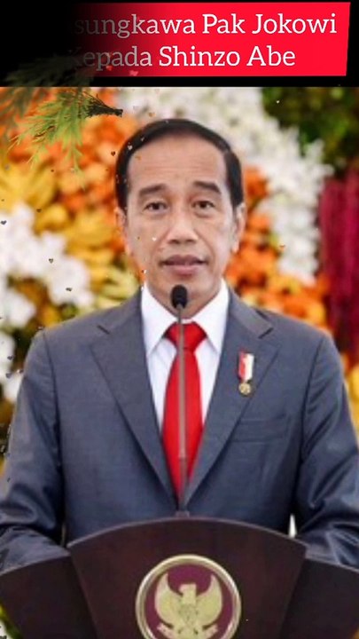 Apa Isi Belasungkawa  Presiden Jokowi ke Shinzo abe