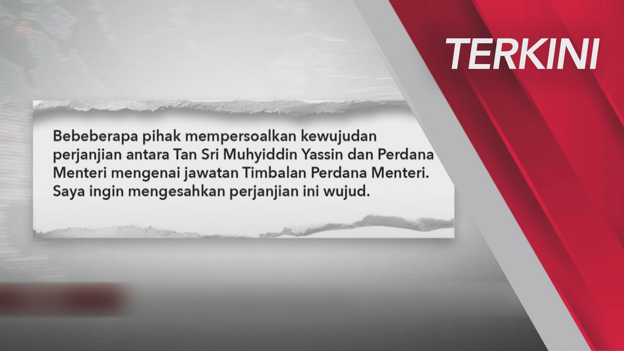 [TERKINI] Wujud perjanjian Timbalan Perdana Menteri - Datuk Dr Marzuki Mohamad
