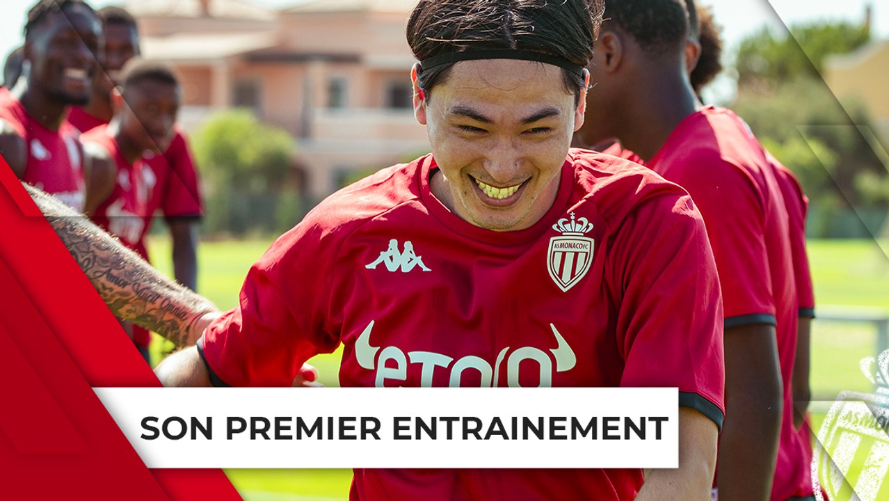 PREMIER ENTRAINEMENT DE MINAMINO AVEC LE GROUPE - AS MONACO