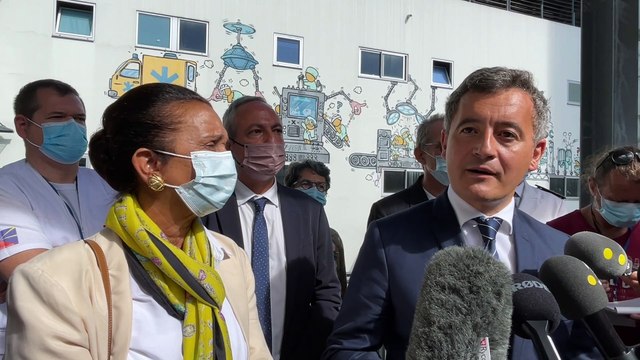 Darmanin en visite au CHU pour une matinée dédiée à la situation sanitaire de La Réunion