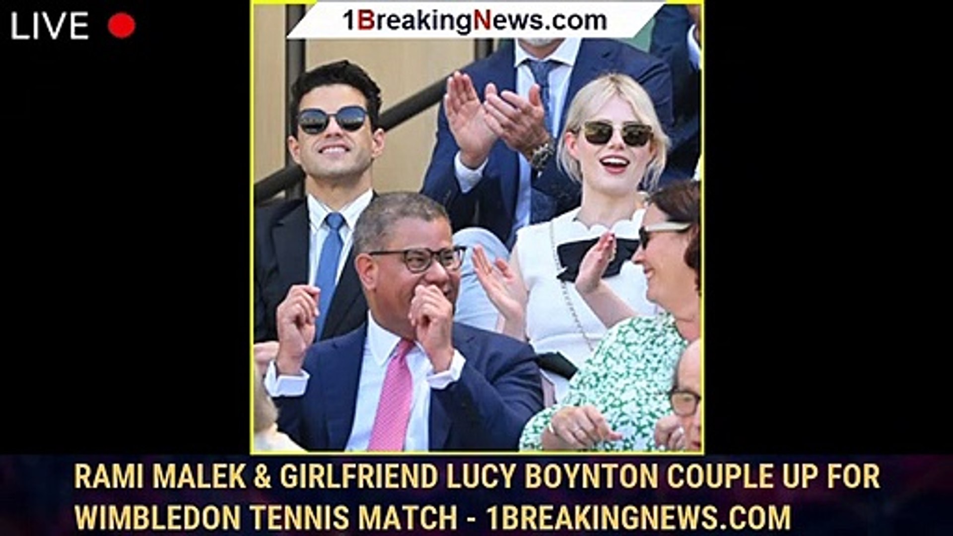 Rami Malek & Girlfriend Lucy Boynton Couple Up for Wimbledon Tennis Match -  1breakingnews.com - video Dailymotion