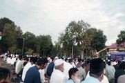 Takbir tahlil dan tahmid berkumandang mengiringi rombongan jamaah Muhammadiyah