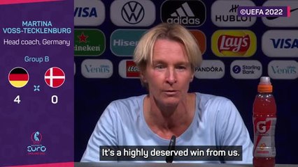 Voss-Tecklenburg impressed after Germany's demolition of Denmark