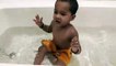 Baby Enjoying Bath during this hot summer I Baby Bathing In Big Bath Tub
