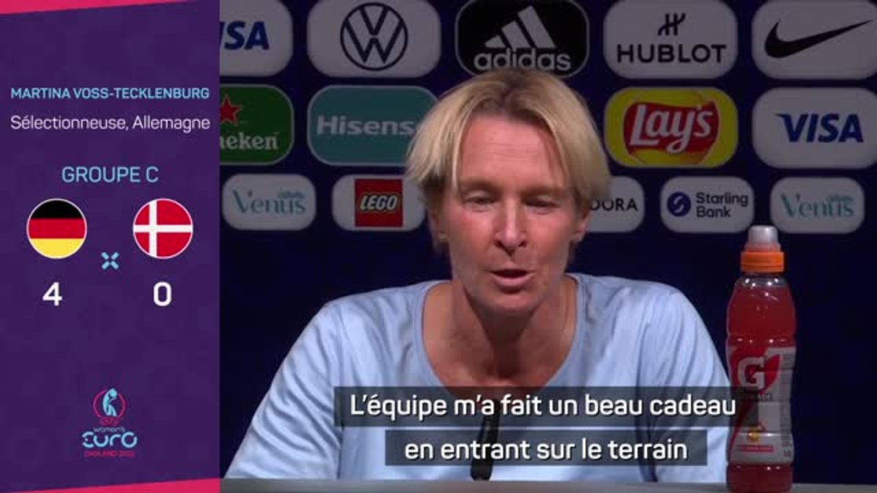 Euro 2022 (F) - Voss-Tecklenburg (Allemagne) : "L'équipe m'a fait un beau cadeau"