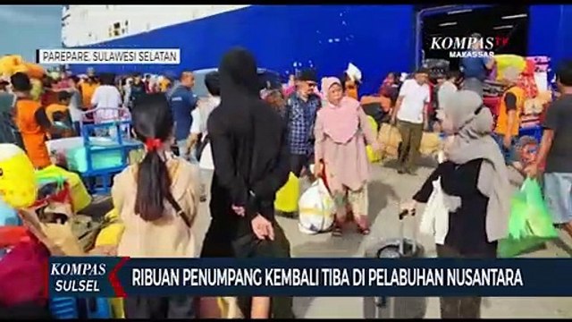 Ribuan Penumpang Kembali Tiba Di Pelabuhan Nusantara Kota Pare-pare