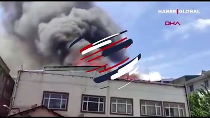 Bağcılar'da iş yeri yangını