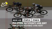 Philipsen devance Van Aert / Philipsen  outsprints Van Aert - Étape 8 / Stage 8 - #TDF2022