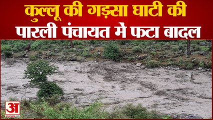 下载视频: बादल फटने से नाले में आया सैलाब, मची अफरातफरी | Cloudburst in Kullu Himachal Pradesh | Latest News