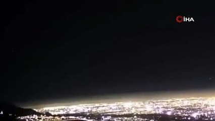 Şili'de meteor gökyüzünü aydınlattı