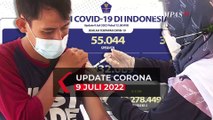 Update Kasus Covid Indonesia 9 Juli, Bertambah 2.705 Kasus Positif, 4 orang Meninggal