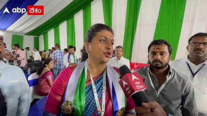 Minister RK Roja Interview: వైఎస్సార్సీపీ ప్లీనరీ సందర్భంగా చంద్రబాబుపై విరుచుకుపడ్డ రోజా| ABP Desam