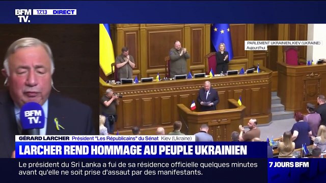 Gérard Larcher: Nous avons la volonté d'accompagner nos collègues députés [du Parlement ukrainien] dans la construction d'un ensemble législatif