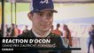 Réaction d'Esteban Ocon - Grand Prix d'Autriche - F1