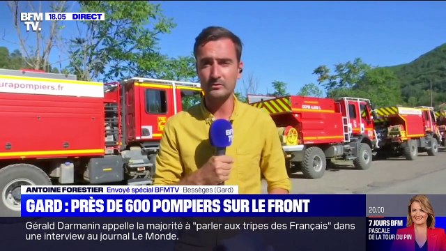 Incendies: dans le Gard, 600 pompiers toujours mobilisés pour éviter la reprise de feu