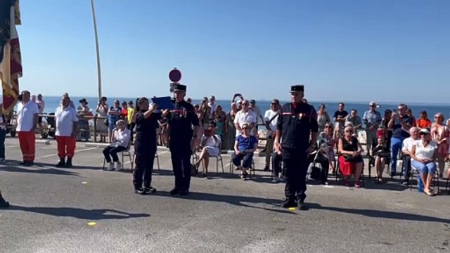 Prise de commandement du lieutenant Stephane Despaquis à Sausset-les-Pins