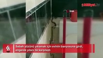 Yüzünü yıkamak için banyoya girdi, neye uğradığını şaşırdı