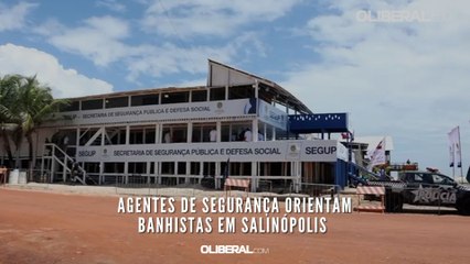 Download Video: Agentes de segurança orientam banhistas em Salinópolis