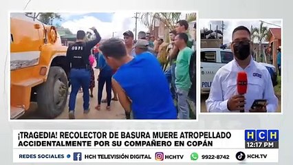 ¡Desgracia! Empleado muere aplastado por el Tren de Aseo en el que trabajaba en Copán