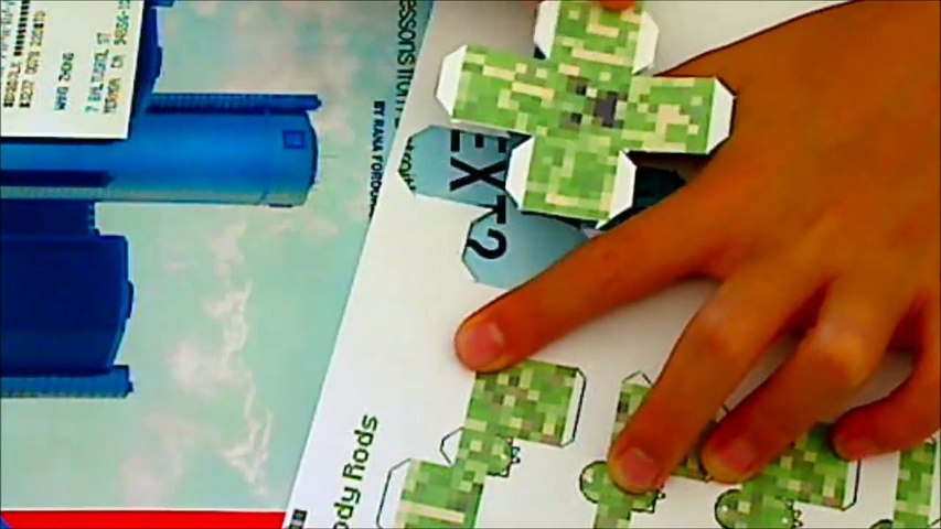 Minecraft Papercraft Creeper Print Out