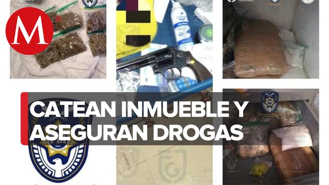 Detienen a dos personas durante cateo en CdMx; aseguran más de 300 dosis de droga