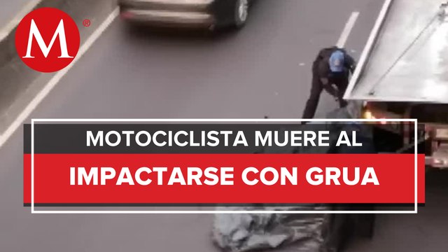 En CdMx, motociclista murió tras choque en avenida Constituyentes