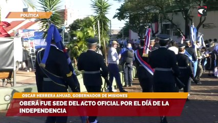 Oberá fue sede del acto oficial por el Día de la Independencia