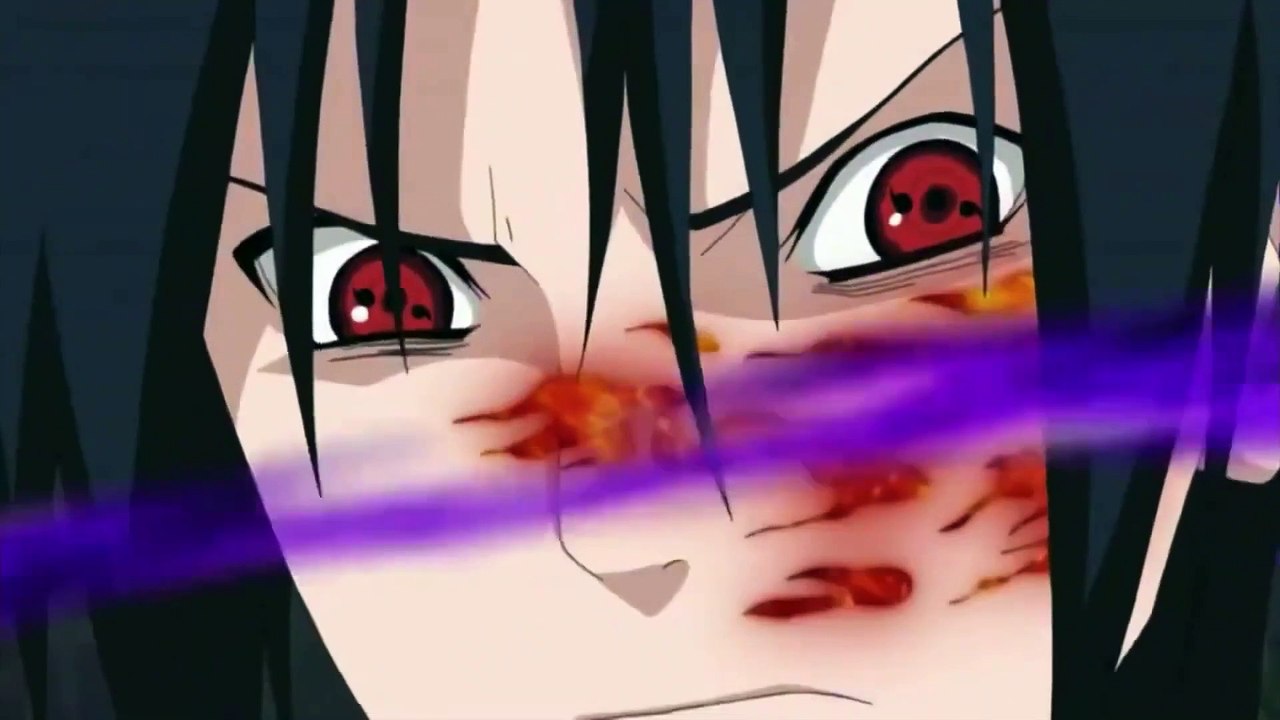 Orochimaru give Sasuke the Curse Mark English Dub
