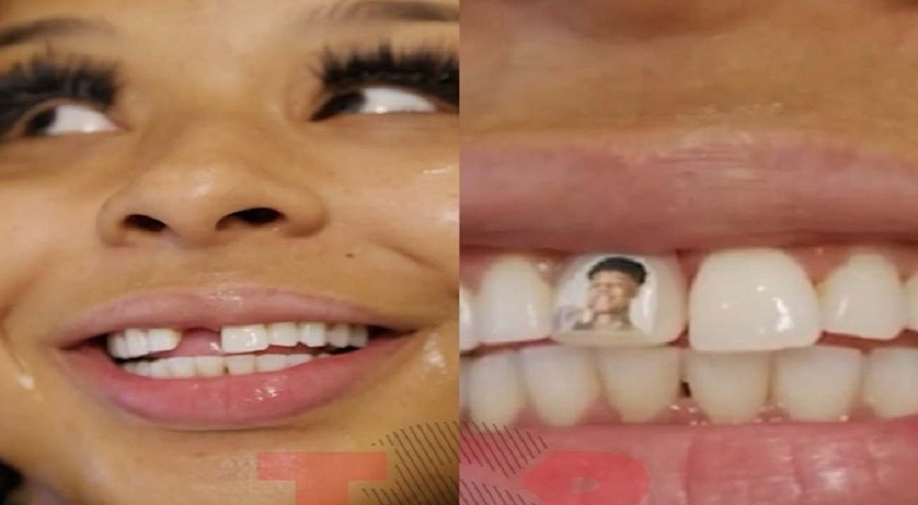 Chrisean Rock goes viral for getting Blueface's picture placed on her