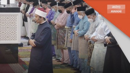 Aidiladha | Agong, Permaisuri hadir tunai solat Aidiladha
