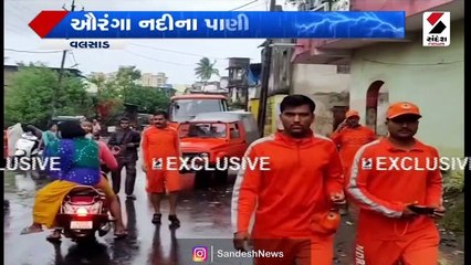 ઔરંગા નદીના પાણી નીચાણવાળા વિસ્તારોને કરાયા સ્થળાંતર