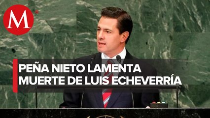 Tải video: Peña Nieto envía condolencias a familiares y amigos de Luis Echeverría