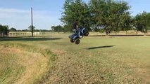 Guy Takes Little Sister’s ATV for a Jump but Crashes Hard