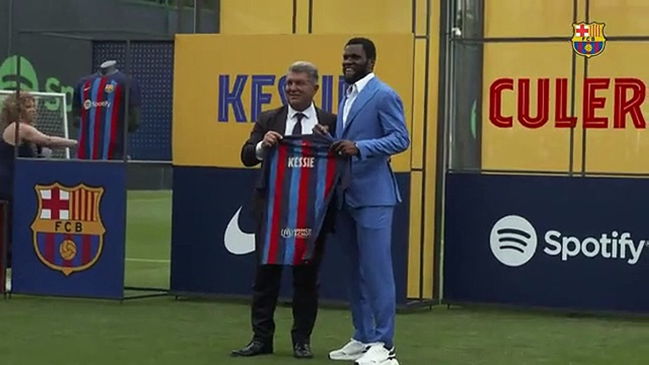 Así fue la presentación de Franck Kessié, desde dentro / FCB
