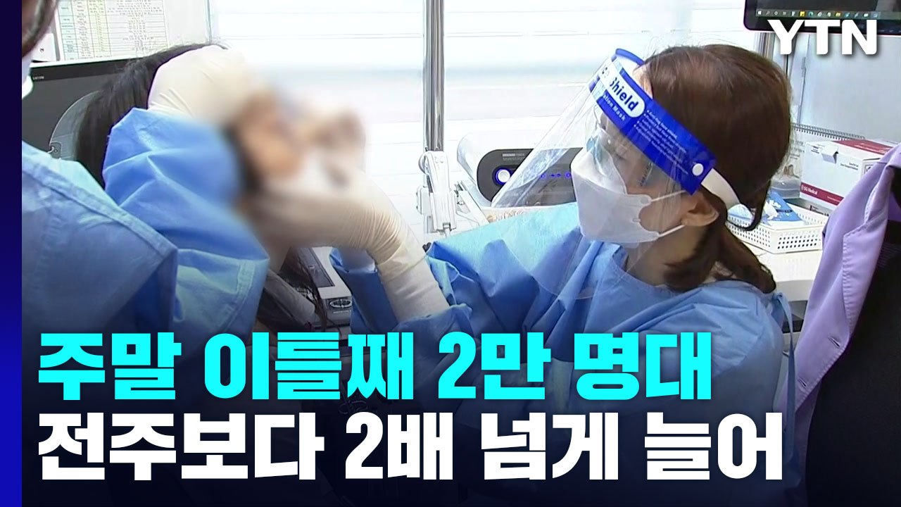 신규확진 2만 410명...주말인데도 이틀째 2만 명대 / YTN